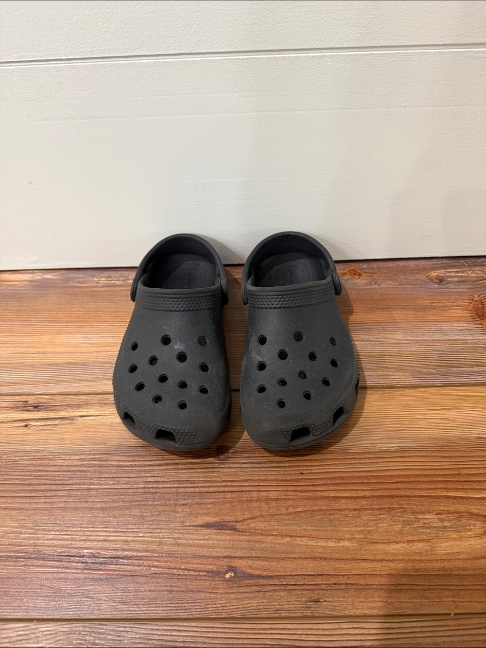 Little Kids Black Crocs